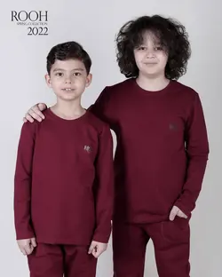 بلوز وشلوار پسرانه طرح ROOH_ست خانواده ( 6 تا 10 سال )