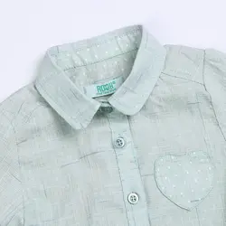 شومیز دخترانه طرح جیب قلبی ( 9 تا 24 ماه ) | فروشگاه لباس بچه گانه هپی لند | دخترانه | پسرانه | نوزاد | مردانه | زنانه | تخفیف | خرید اینترنتی لباس ارزان