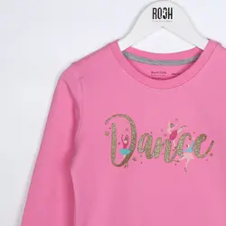 بلوز تک دخترانه طرح dance ( 10 تا 14 سال )