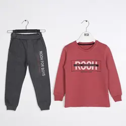 بلوز و شلوار بیسیک پسرانه چاپ rooh ( 6 تا 10 سال ) | فروشگاه لباس بچه گانه هپی لند | دخترانه | پسرانه | نوزاد | مردانه | زنانه | تخفیف | خرید اینترنتی لباس ارزان