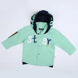 شومیز کلاهدار پسرانه star( 9 تا 24 ماه ) | فروشگاه لباس بچه گانه هپی لند | دخترانه | پسرانه | نوزاد | مردانه | زنانه | تخفیف | خرید اینترنتی لباس ارزان