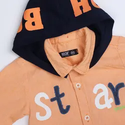 شومیز کلاهدار پسرانه star( 9 تا 24 ماه ) | فروشگاه لباس بچه گانه هپی لند | دخترانه | پسرانه | نوزاد | مردانه | زنانه | تخفیف | خرید اینترنتی لباس ارزان