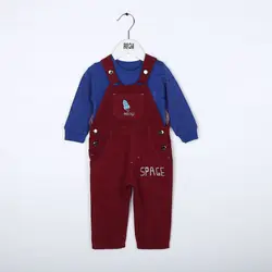 بلوز و شلوار پیشبندی _ پسرانه ( 9 تا 24 ماه )