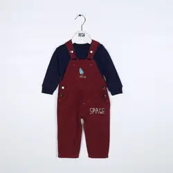 بلوز و شلوار پیشبندی _ پسرانه ( 9 تا 24 ماه )