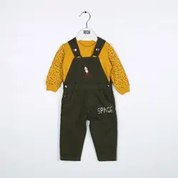 بلوز و شلوار پیشبندی _ پسرانه ( 9 تا 24 ماه )