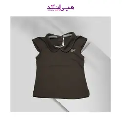 تیشرت دخترانه قهوه ای (6 تا 18 ماه)