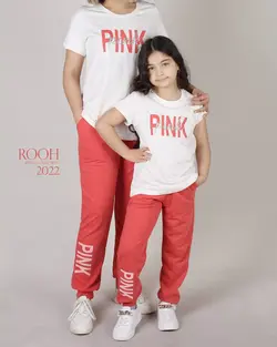 بلوز شلوار دخترانه_طرح pink ( 6 تا 10 سال ) | فروشگاه لباس بچه گانه هپی لند | دخترانه | پسرانه | نوزاد | مردانه | زنانه | تخفیف | خرید اینترنتی لباس ارزان