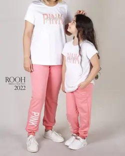 بلوز شلوار دخترانه_طرح pink ( 6 تا 10 سال ) | فروشگاه لباس بچه گانه هپی لند | دخترانه | پسرانه | نوزاد | مردانه | زنانه | تخفیف | خرید اینترنتی لباس ارزان