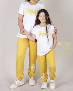 بلوز شلوار دخترانه_طرح pink ( 6 تا 10 سال ) | فروشگاه لباس بچه گانه هپی لند | دخترانه | پسرانه | نوزاد | مردانه | زنانه | تخفیف | خرید اینترنتی لباس ارزان