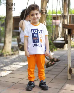 تیشرت شلوار پسرانه طرح دایناسور ( 2 تا 6 سال )