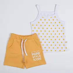 تاپ و شلوارک دخترانه ( 2 تا 6 سال ) | فروشگاه لباس بچه گانه هپی لند | دخترانه | پسرانه | نوزاد | مردانه | زنانه | تخفیف | خرید اینترنتی لباس ارزان