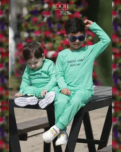 بلوز وشلوار طرح minicool پسرانه_ست خانواده ( 9 تا 24 ماه )