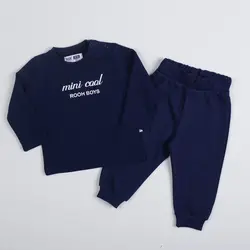 بلوز وشلوار طرح minicool پسرانه_ست خانواده ( 9 تا 24 ماه )