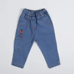 شلوار جین دخترانه طرح کفشدوزک ( 9 تا 24 ماه ) | فروشگاه لباس بچه گانه هپی لند | دخترانه | پسرانه | نوزاد | مردانه | زنانه | تخفیف | خرید اینترنتی لباس ارزان