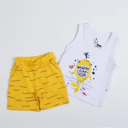 تاپ وشلوارک پسرانه طرح نهنگ ( 9 تا 24 ماه )