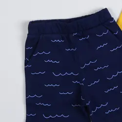 تاپ وشلوارک پسرانه طرح نهنگ ( 9 تا 24 ماه )