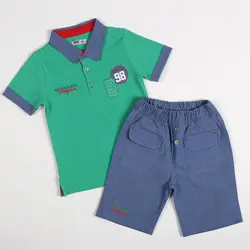 پلوشرت و شلوارک پسرانه طرح 98 ( 2 تا 6 سال )