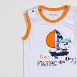 ست پسرانه طرح خرس ملوان ( 9 تا 24 ماه )