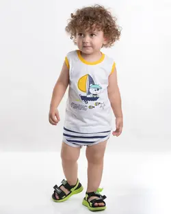 ست پسرانه طرح خرس ملوان ( 9 تا 24 ماه )