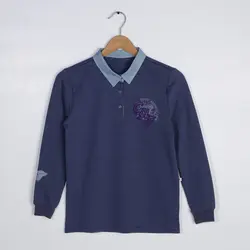 پلوشرت یقه دار پسرانه آستین بلند ( 10 تا 14 سال )