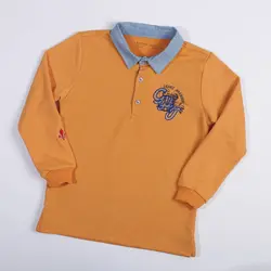 پلوشرت یقه دار پسرانه آستین بلند ( 6 تا 10 سال )