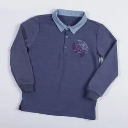 پلوشرت یقه دار پسرانه آستین بلند ( 6 تا 10 سال )