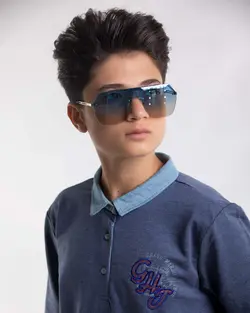 پلوشرت یقه دار پسرانه آستین بلند ( 6 تا 10 سال )