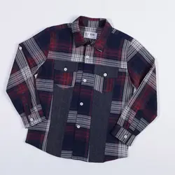 شومیز پسرانه طرح چهارخانه ( 6 تا 10 سال )