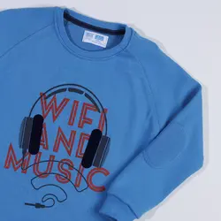 بلوز تک پسرانه طرح هدفون ( 2 تا 6 سال )