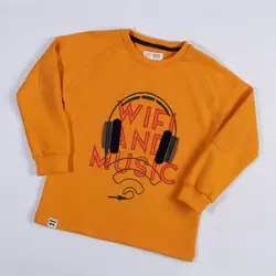 بلوز تک پسرانه طرح هدفون ( 2 تا 6 سال )