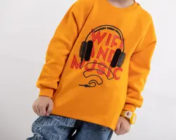 بلوز تک پسرانه طرح هدفون ( 2 تا 6 سال )