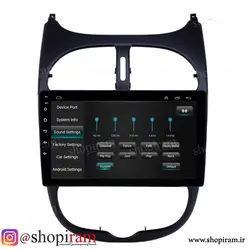 مانیتور اندروید پژو 206 پاواسونیک مدل mtk – مولتی مدیا فابریک پژو 206