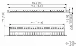 پچ پنل شبکه ۲۴ پورت METZ-CONNECT