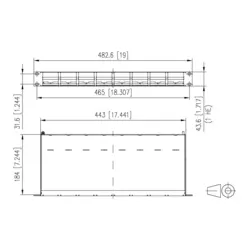 هوزینگ شبکه دیتاسنتر - پچ پنل METZ