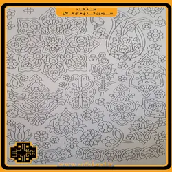 شابلون میناکاری طرح دو سفالند