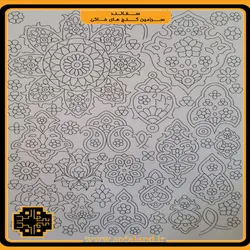 شابلون میناکاری طرح یک سفالند