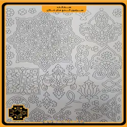 شابلون میناکاری طرح یازده سفالند