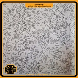 شابلون میناکاری طرح شش سفالند