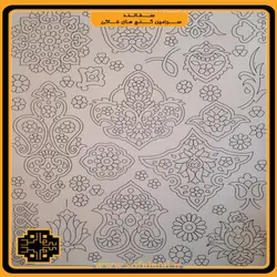 شابلون میناکاری طرح شانزده سفالند