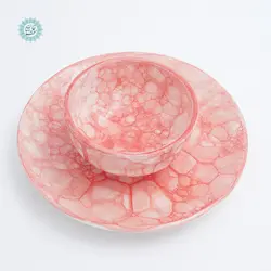 خرید ست کاسه و بشقاب سرامیکی مدل ابرو بادی با بهترین قیمت - فروشگاه اینترنتی صنایع دستی سوغات رسان