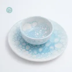 خرید ست کاسه و بشقاب سرامیکی مدل ابرو بادی با بهترین قیمت - فروشگاه اینترنتی صنایع دستی سوغات رسان