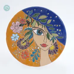 خرید دیوار کوب سفالی طرح آرامش با بهترین قیمت - فروشگاه اینترنتی صنایع دستی سوغات رسان