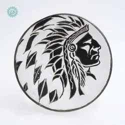 خرید دیوار کوب میناکاری سفال مرد سرخپوست با بهترین قیمت - سوغات رسان