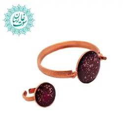 ست دستبند و انگشتر رزین