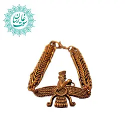 دستبند مسی قلم زنی فروهر
