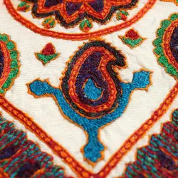 رومیزی پته دوزی چهاربته ترنج
