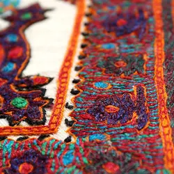 رومیزی پته دوزی چهاربته ترنج