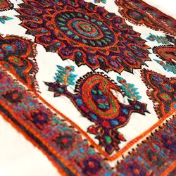 رومیزی پته دوزی چهاربته ترنج