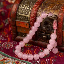 دستبند صورتی سنگ آزمایشگاهی