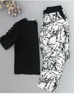 بلوز  شلوار ست مجلسی